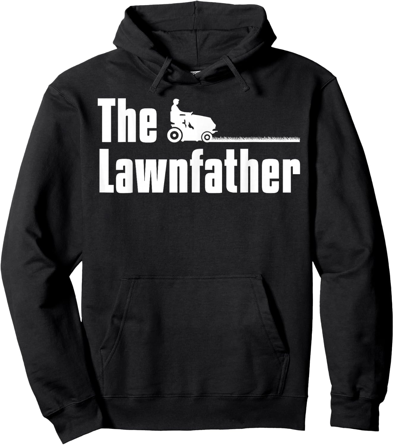 The Lawnfather Lawn Mowing Gardening Gardener Gift Hoodie - Hoodie | Black