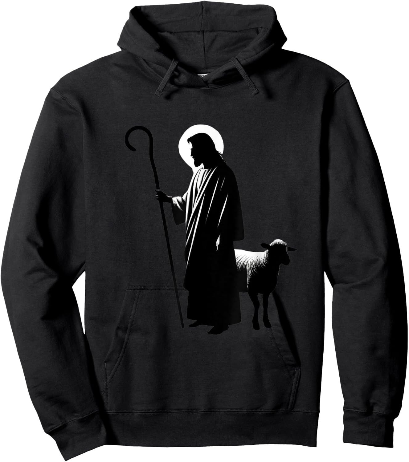 Christian Faith Jesus the Good Shepherd Lamb Hoodie - Hoodie | Black