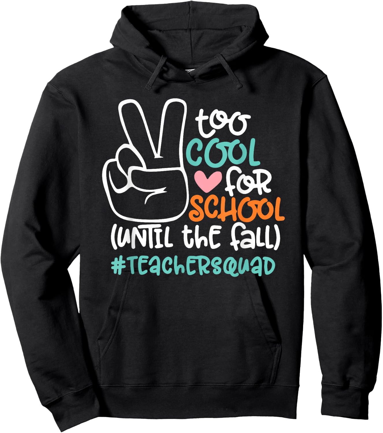Too Cool For School Until The Fall Funny Teacher Student Hoodie - Hoodie | Black