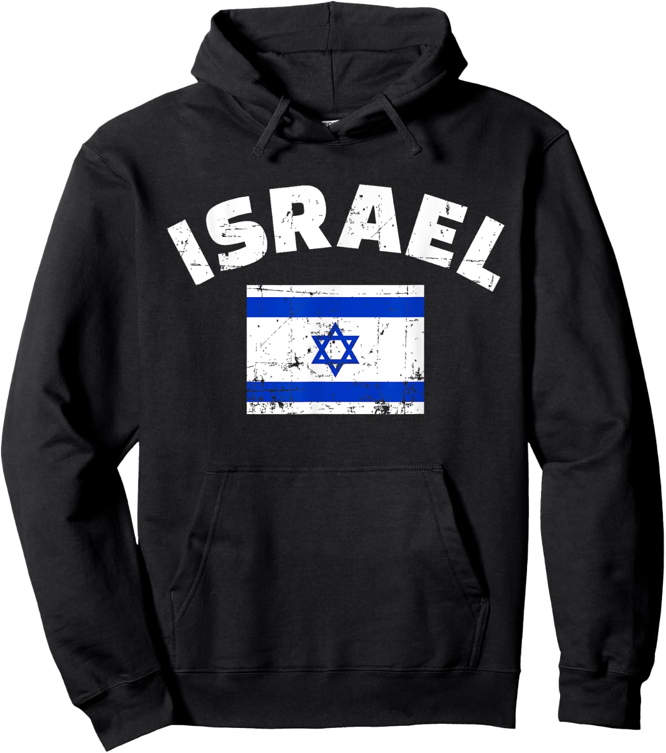 Israel flag Hoodie - Hoodie | Black