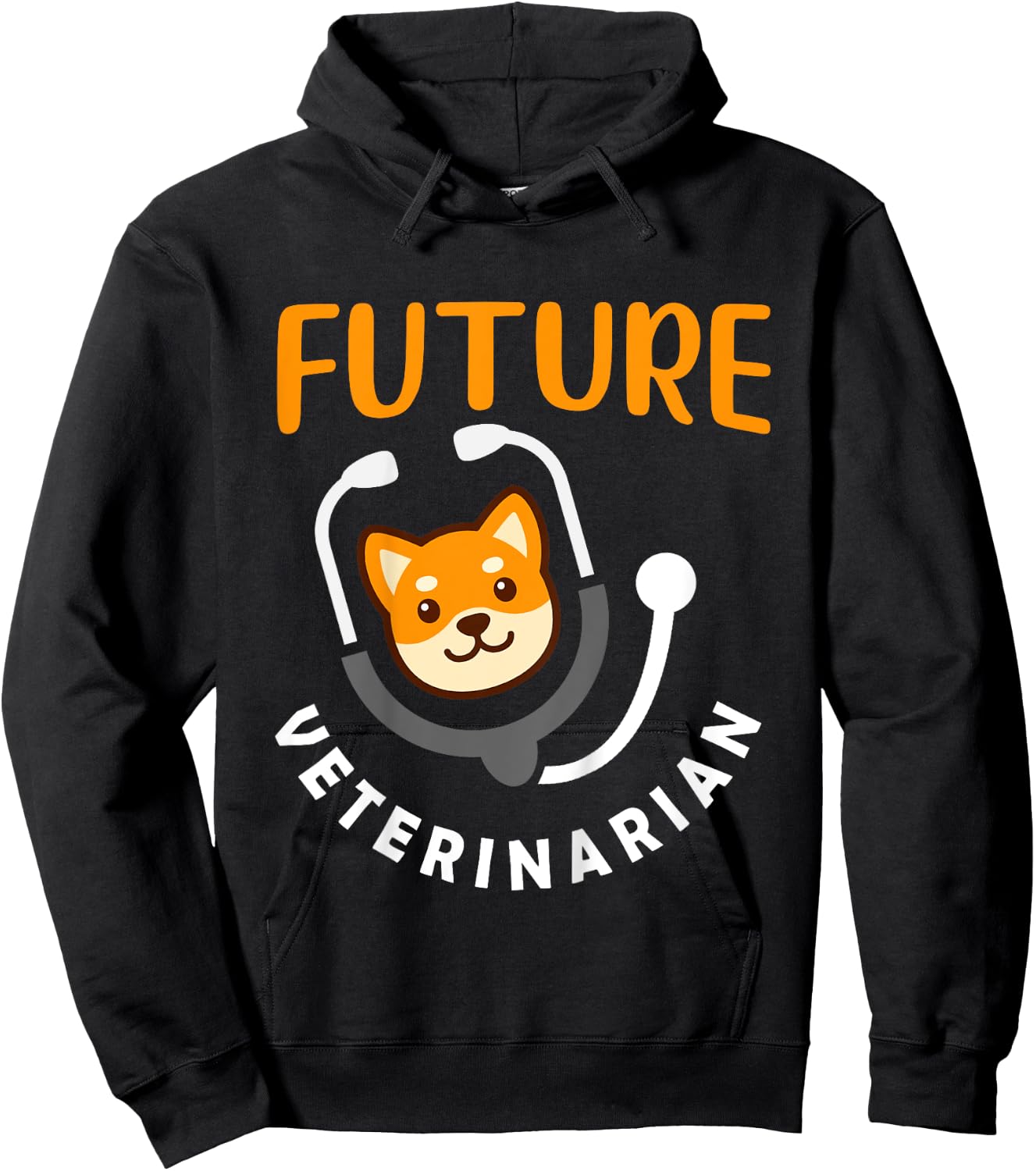 Kids Future Veterinarian Gift Vet Costume Kit Men Women Kids Vet Hoodie - Hoodie | Black
