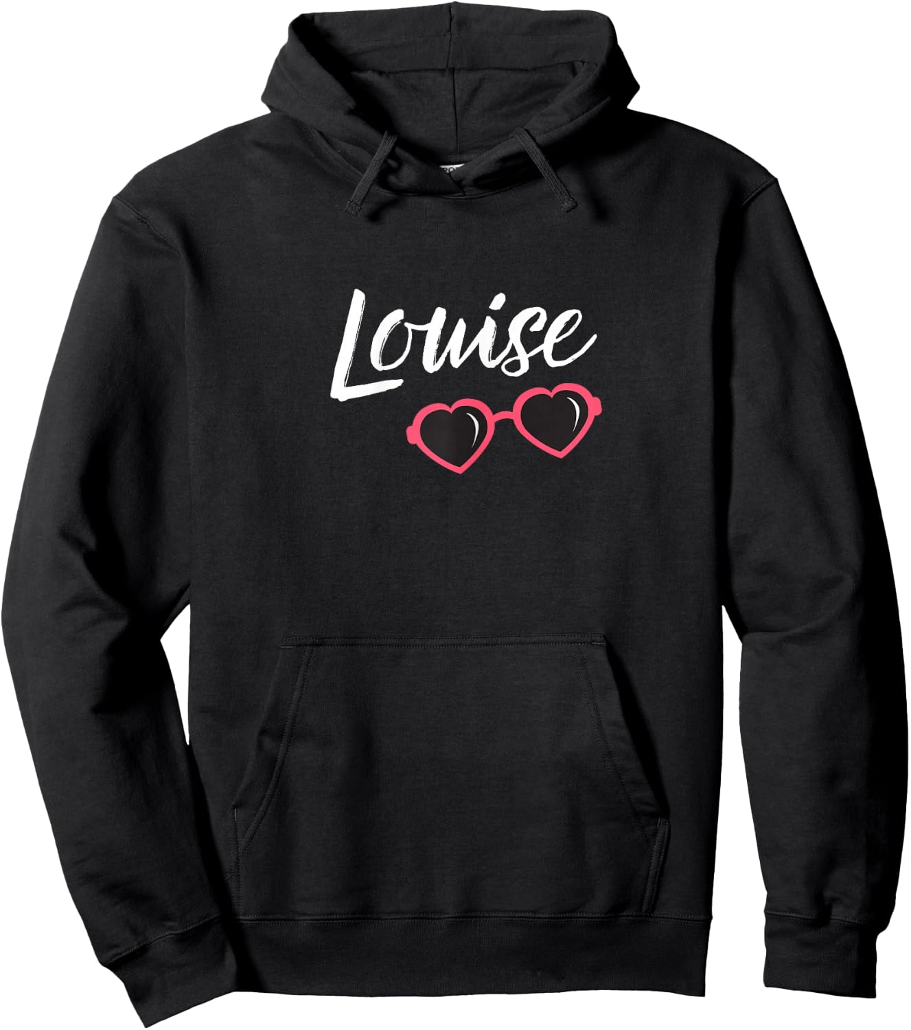 Louise Shirt Pink Glasses Cute Matching Best Friends Hoodie - Hoodie | Black