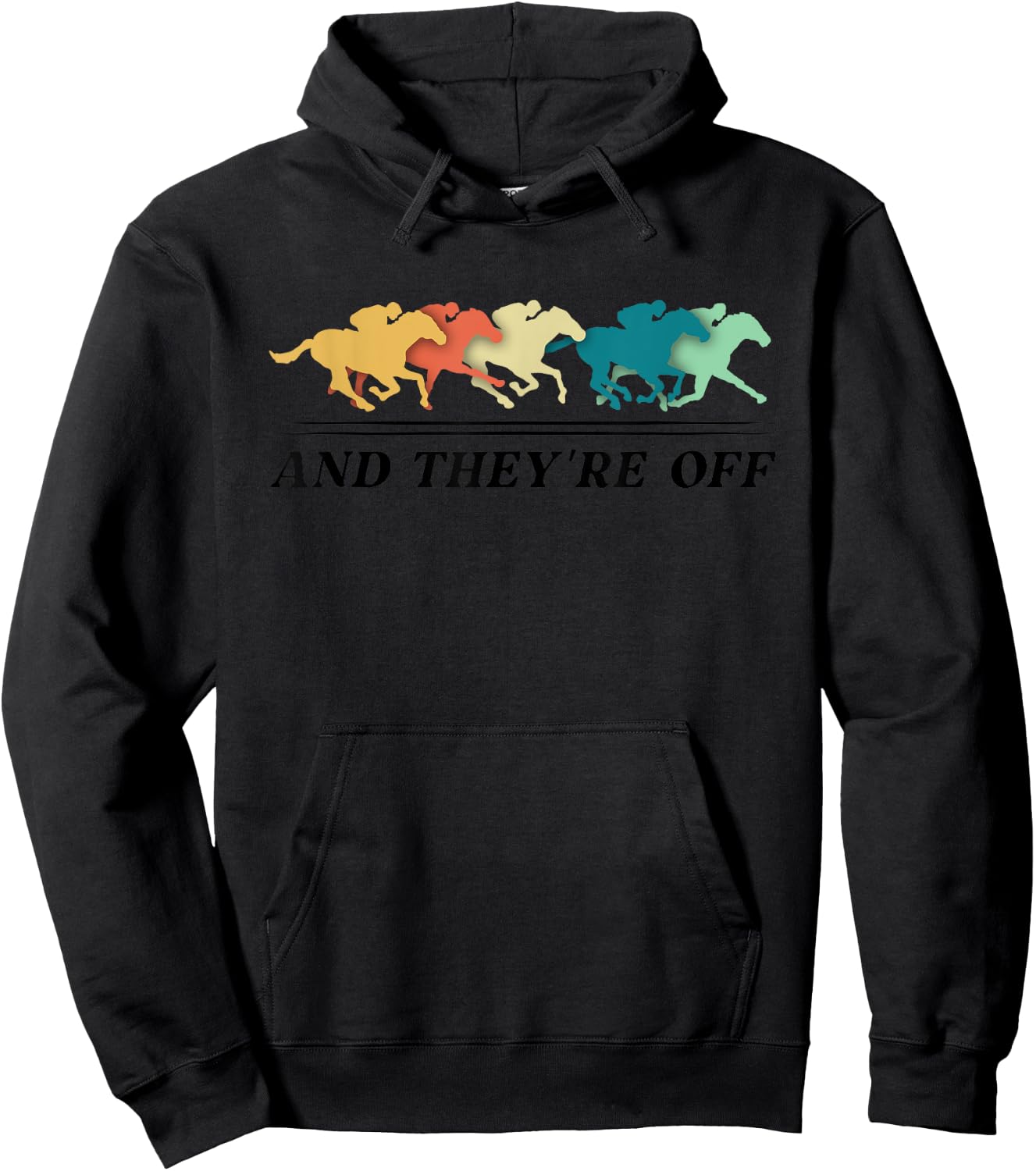 Funny Horse Racing Jockey Racer Derby Rider Track Race Gifts Hoodie - Hoodie | Black