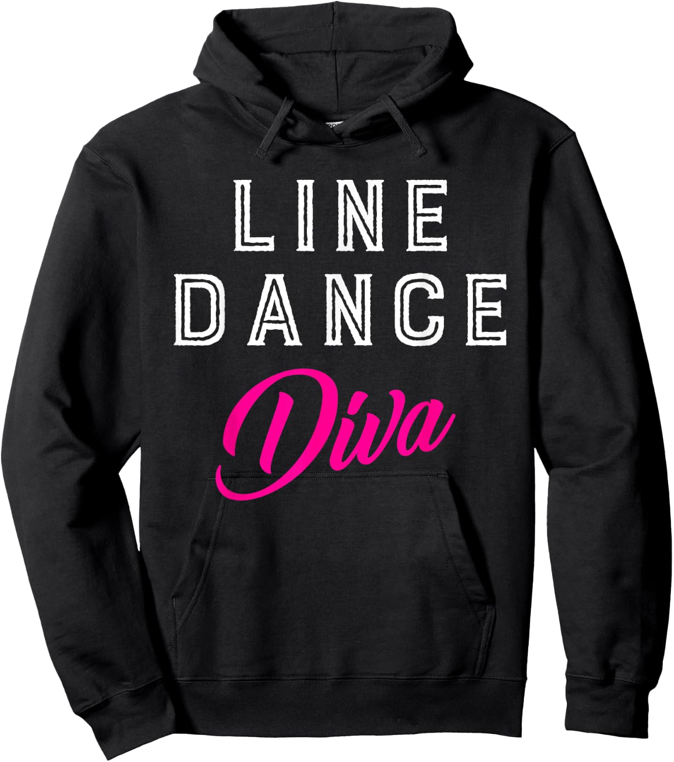 Cowgirl Women Girls Gift Line Dance Diva Line Dance Hoodie - Hoodie | Black