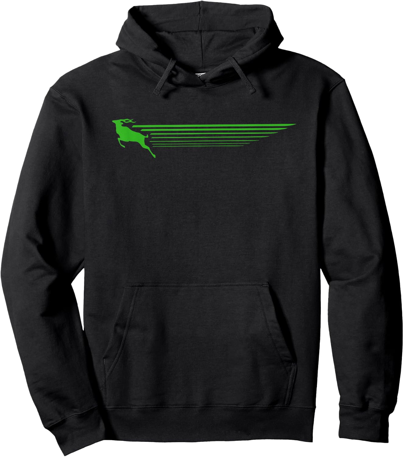 Run Like an Antelope | Retro Music-Inspired Design Hoodie - Hoodie | Black