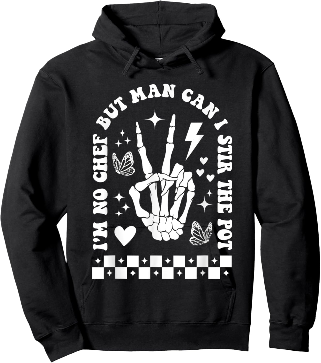 But Man Can I Stir The Pot Shirt Funny Sarcastic Skeleton Hoodie - Hoodie | Black