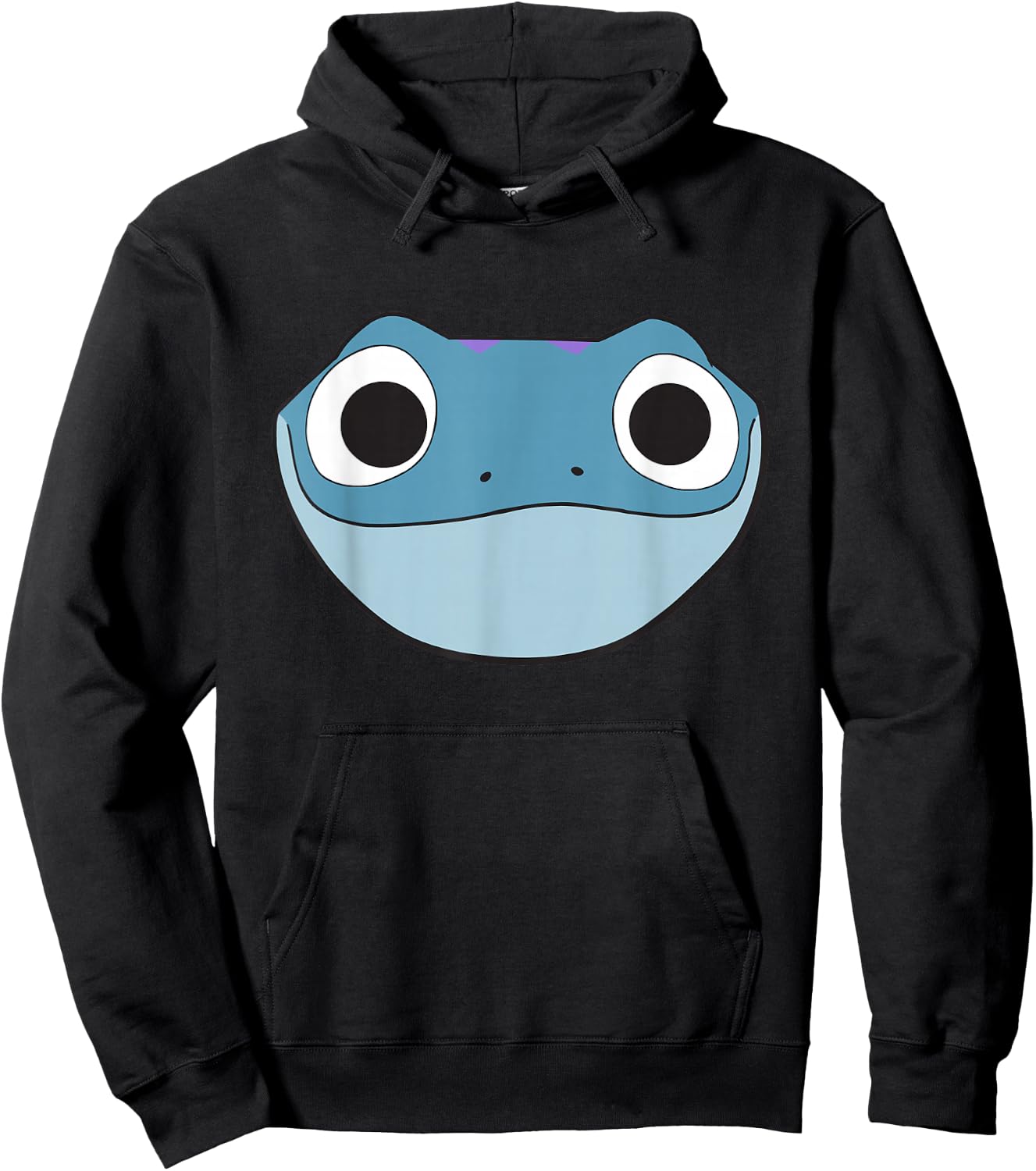 Disney Frozen 2 Bruni Cute Salamander Big Face Hoodie - Hoodie | Black