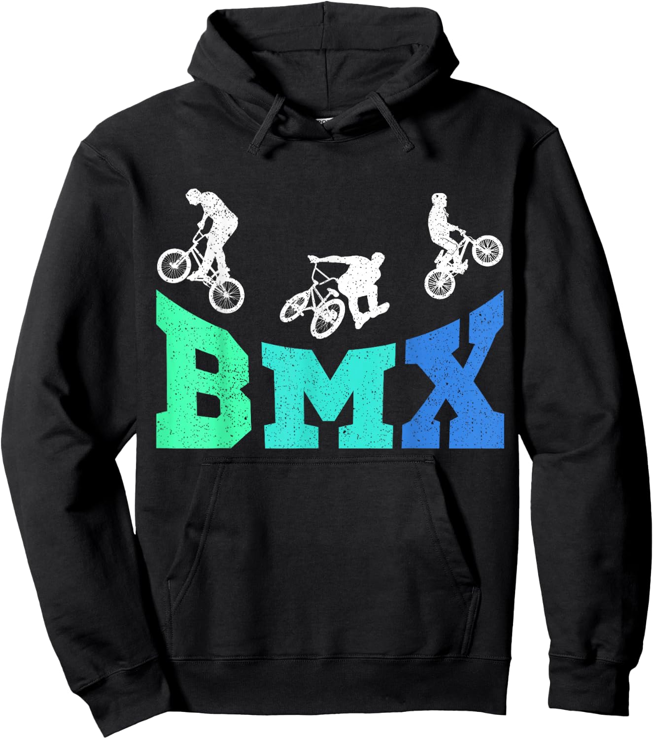 BMX Bike Bicycle Boys Kids Men Hoodie - Hoodie | Black
