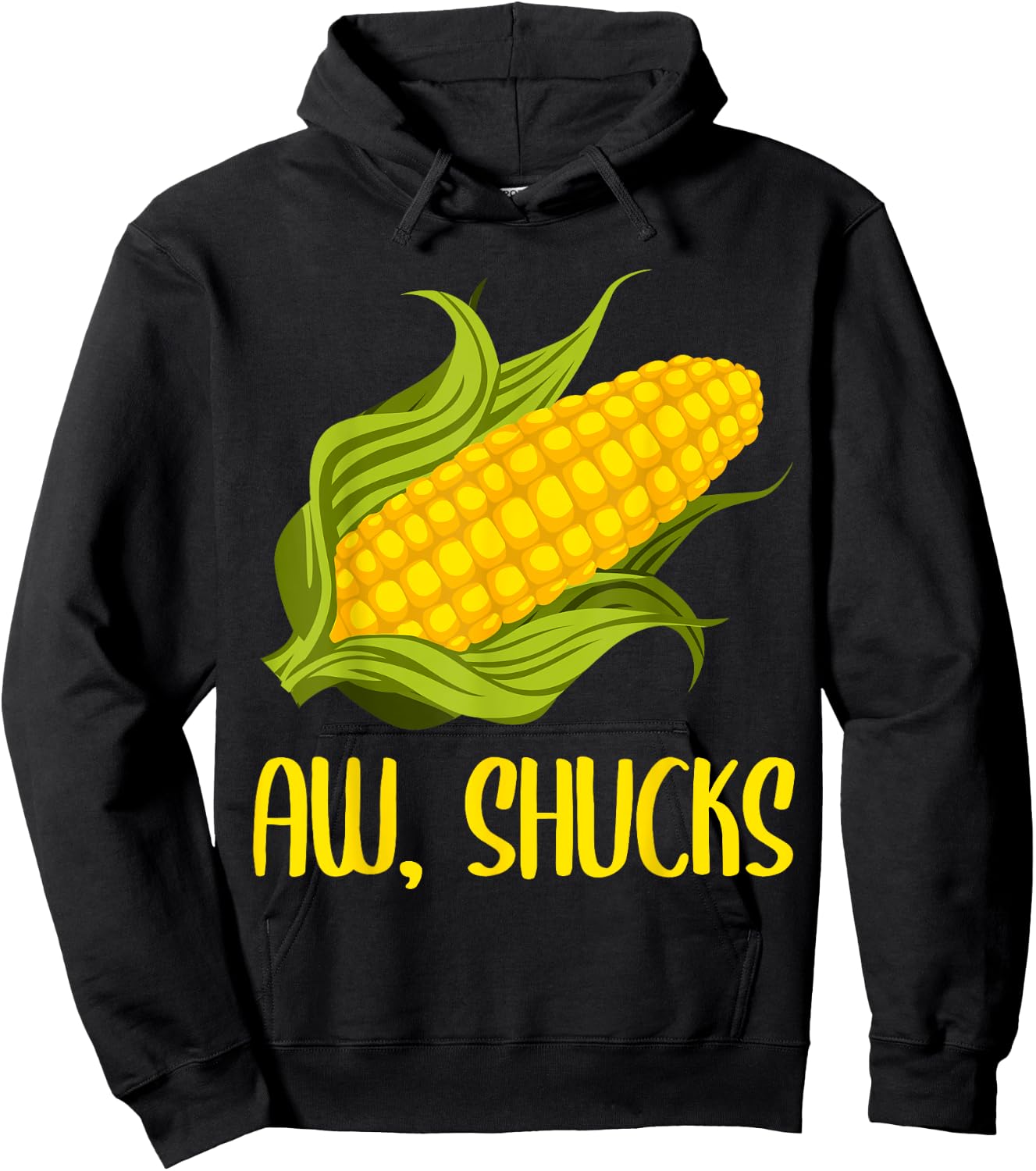 Funny Corn On Cob Corn Gift Women Cool Aw Shucks Hoodie - Hoodie | Black
