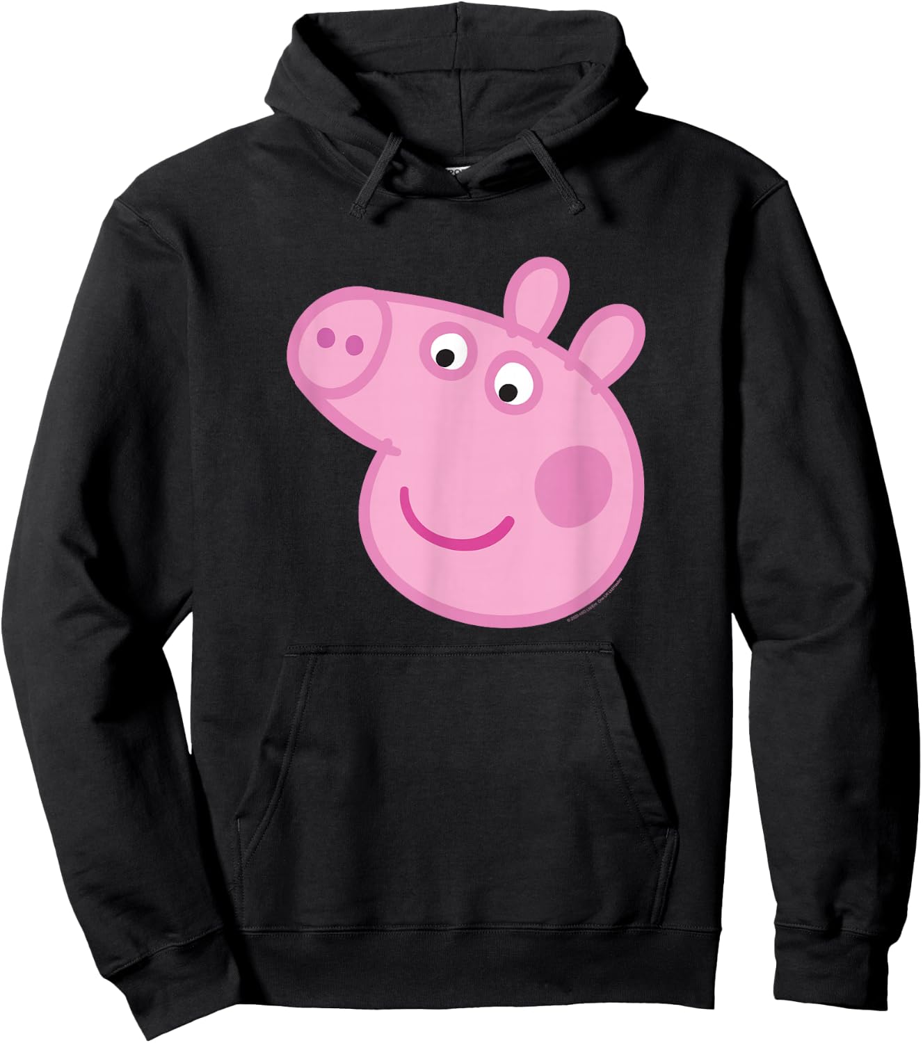 Peppa Pig Big Face Hoodie - Hoodie | Black