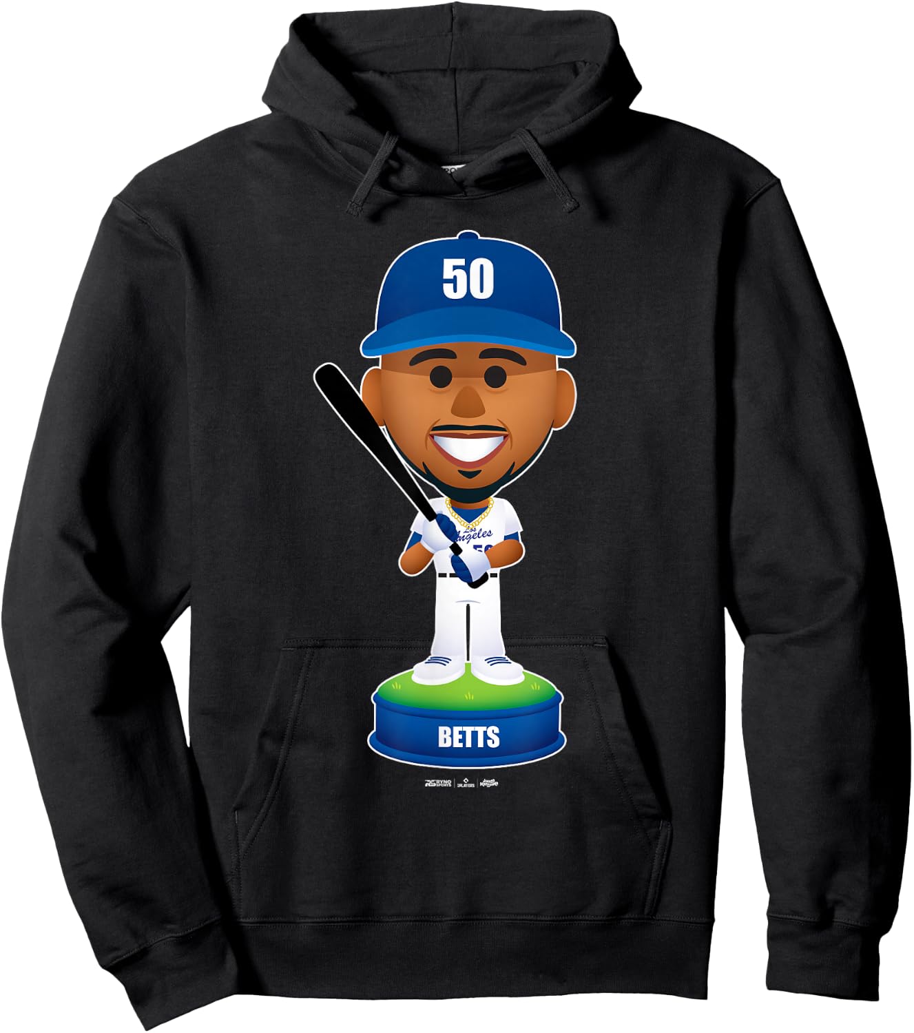 Mookie Betts Los Angeles Baseball Bobblehead MLBPA Hoodie - Hoodie | Black