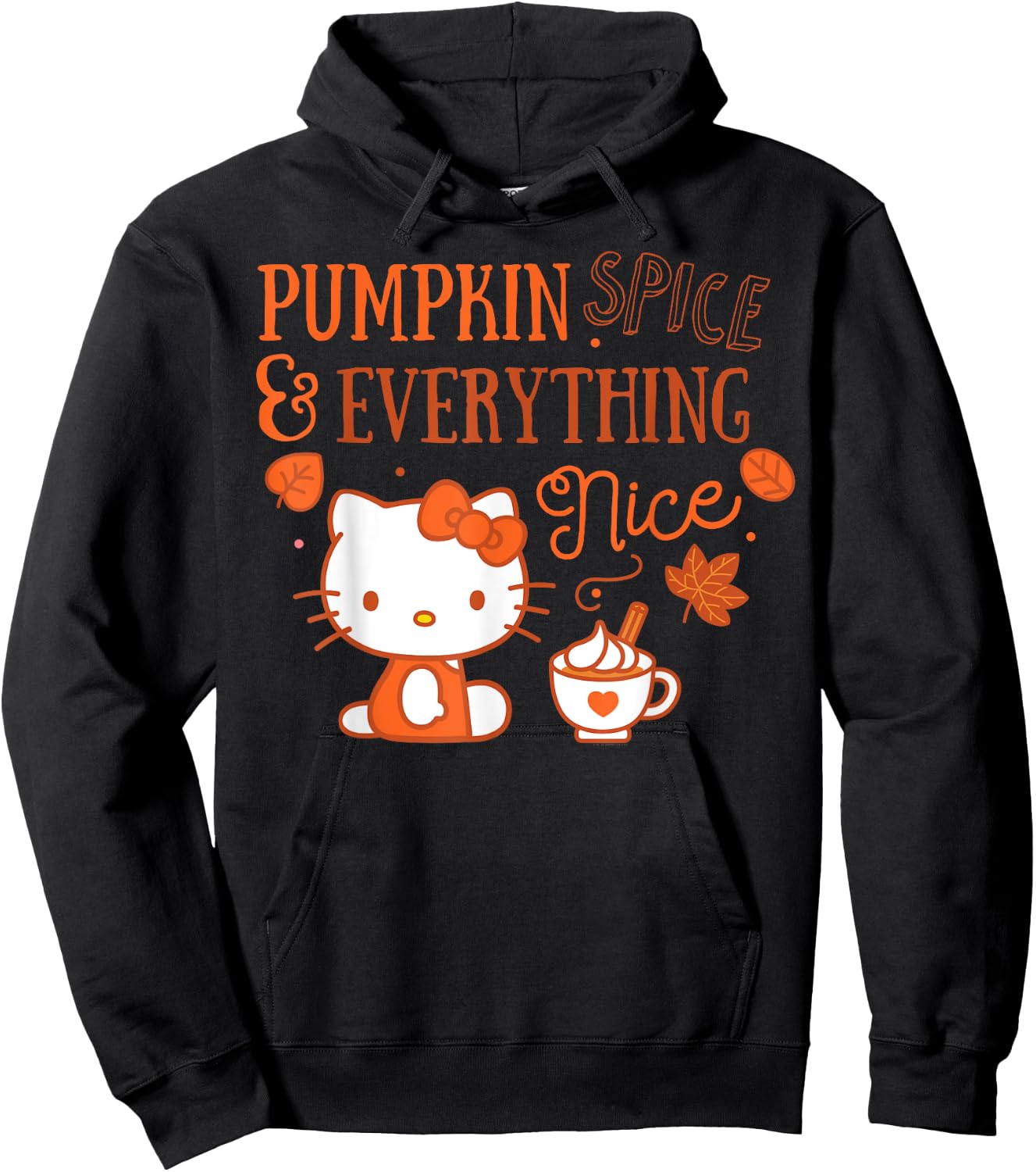 Hello Kitty Pumpkin Spice And Everything Nice Hoodie - Hoodie | Black