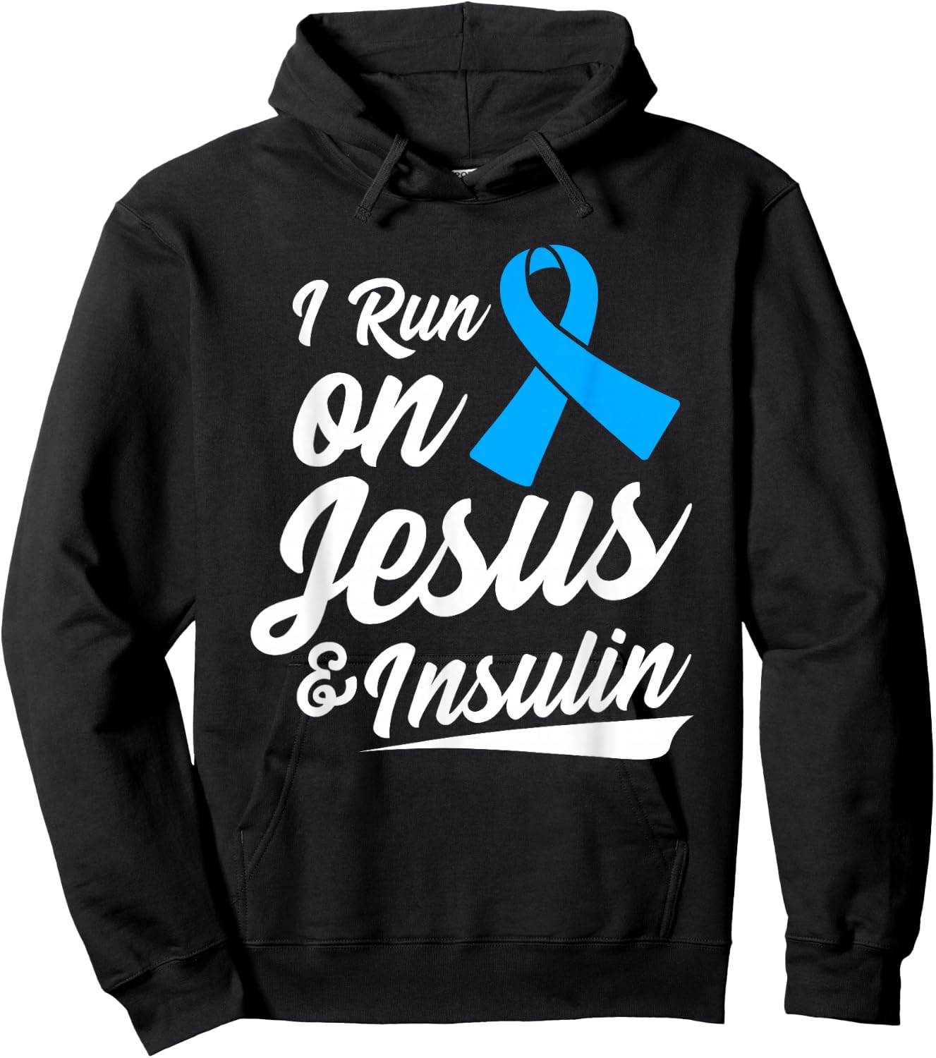 Diabetes Awareness Type 1 2 - Diabetic T1D T2D Hoodie - Hoodie | Black