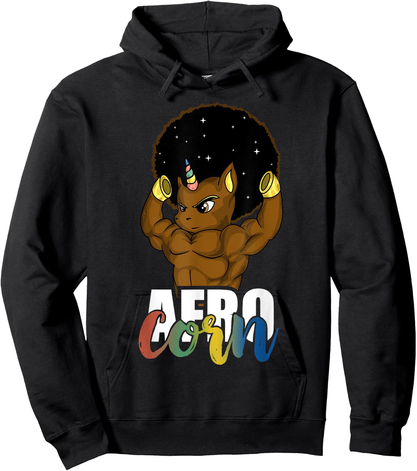 Afro Corn Afrocorn Unicorn Black History Men Boys Gift Hoodie - Hoodie | Black