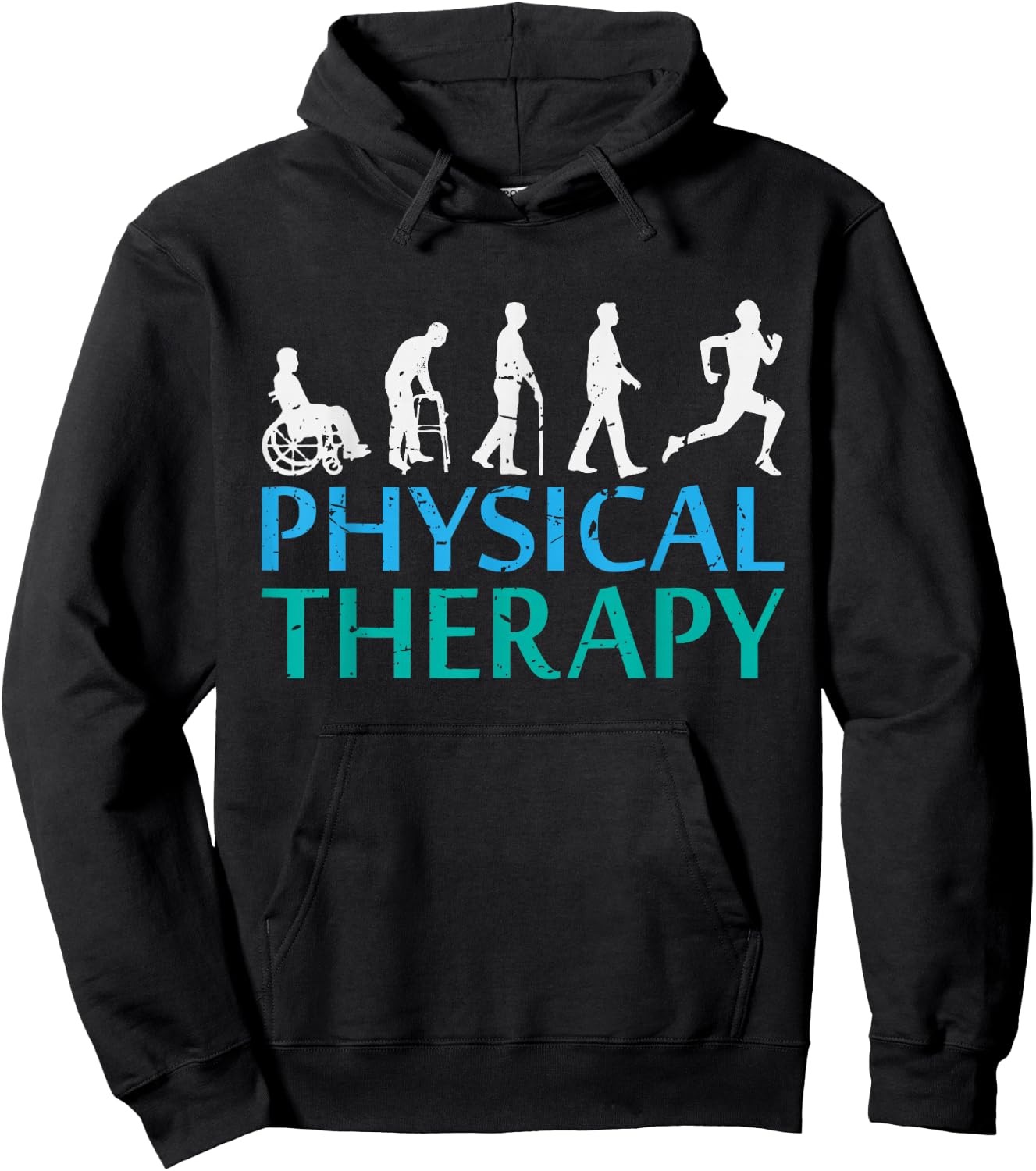 Awesome Evolution of physical therapy Gift Hoodie - Hoodie | Black
