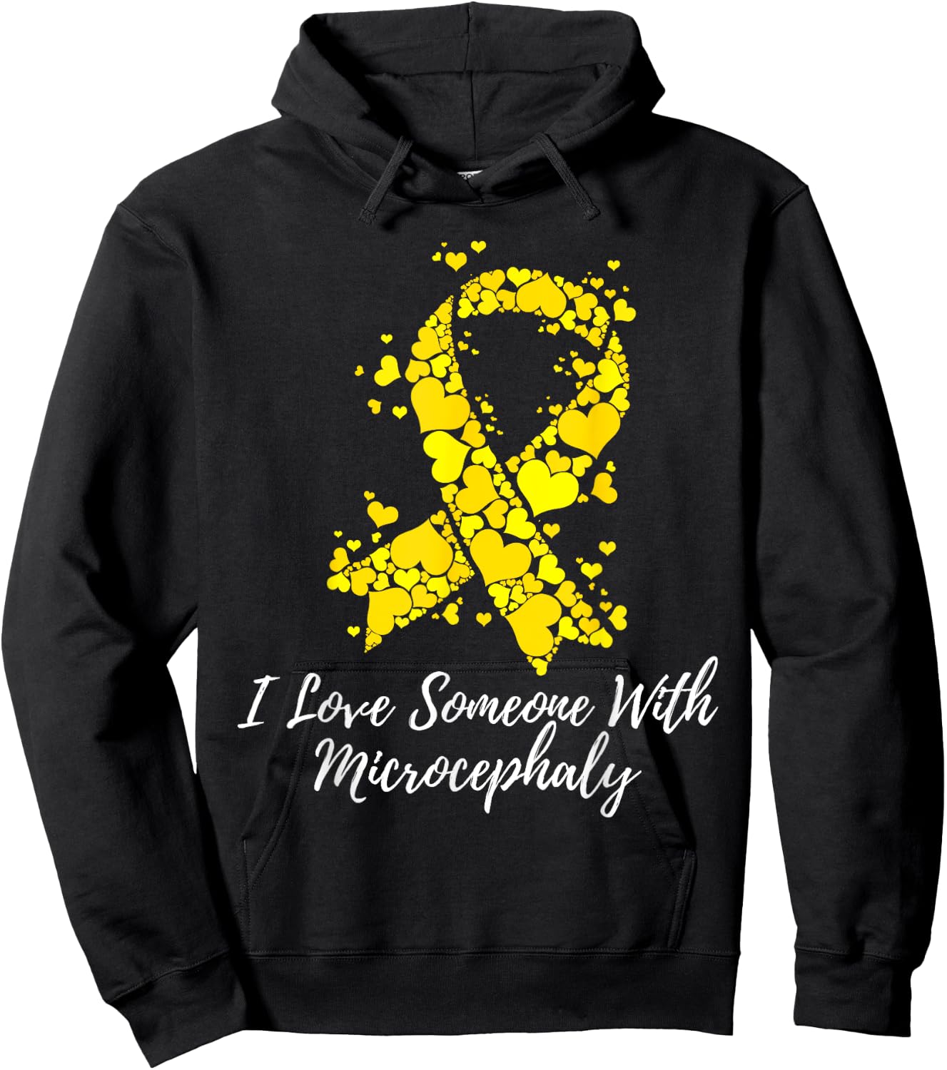 I Love Someone With Microcephaly Awareness Hoodie - Hoodie | Black