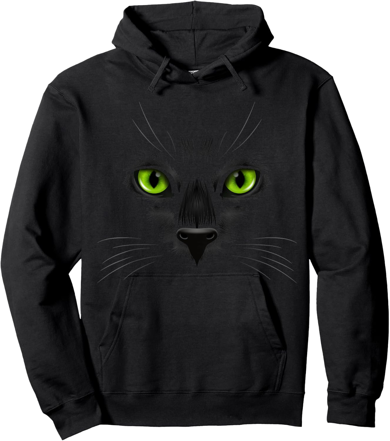 Black Cat eyes Shirt for lovers cats | Halloween Costume Men Women Kids Hoodie - Hoodie | Black