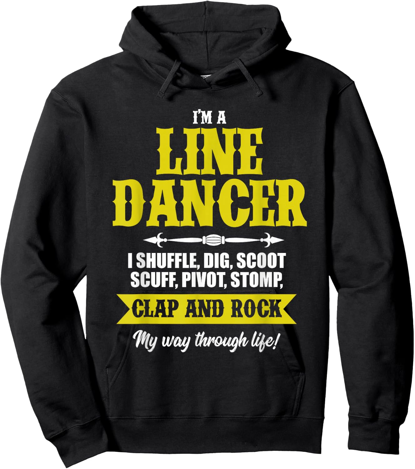Linedance Dancer Line Dancer Rock Music Dancer Gift Hoodie - Hoodie | Black