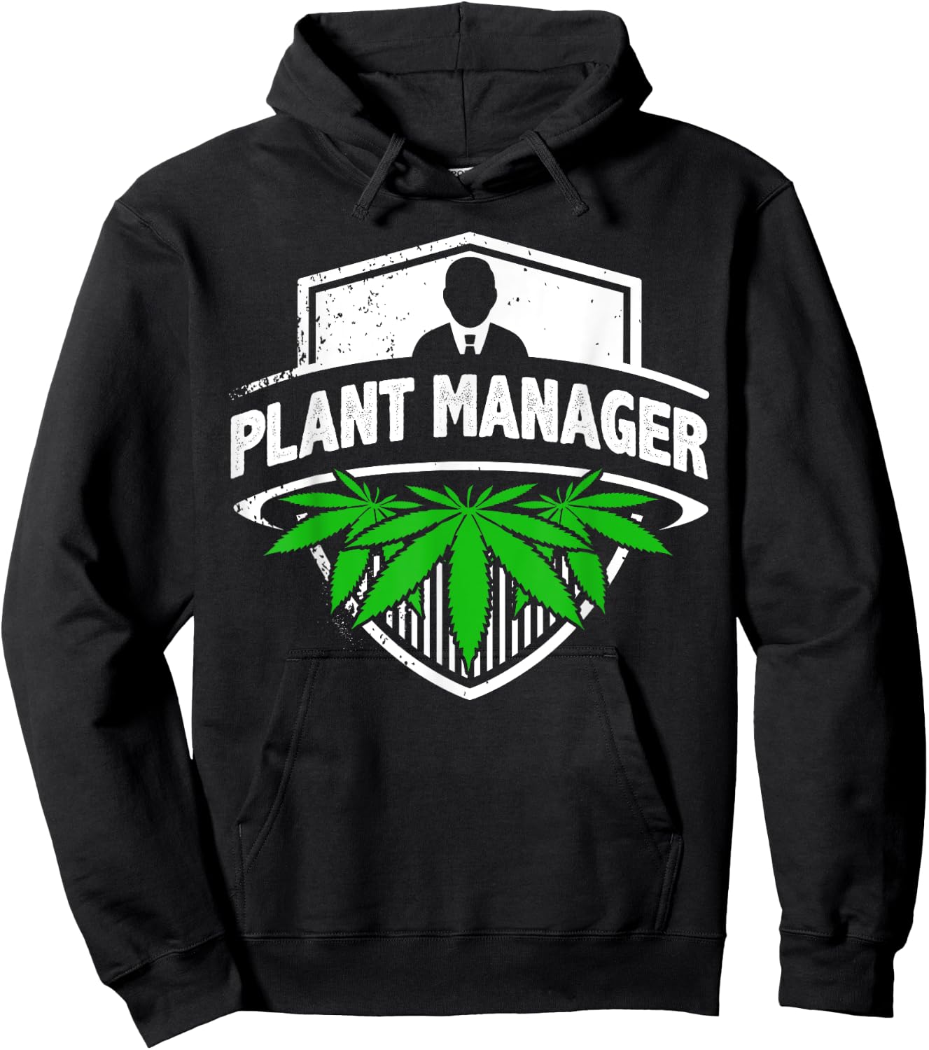 Marijuana Fan Cannabis Grower design | Plant Manager Weed T Hoodie - Hoodie | Black