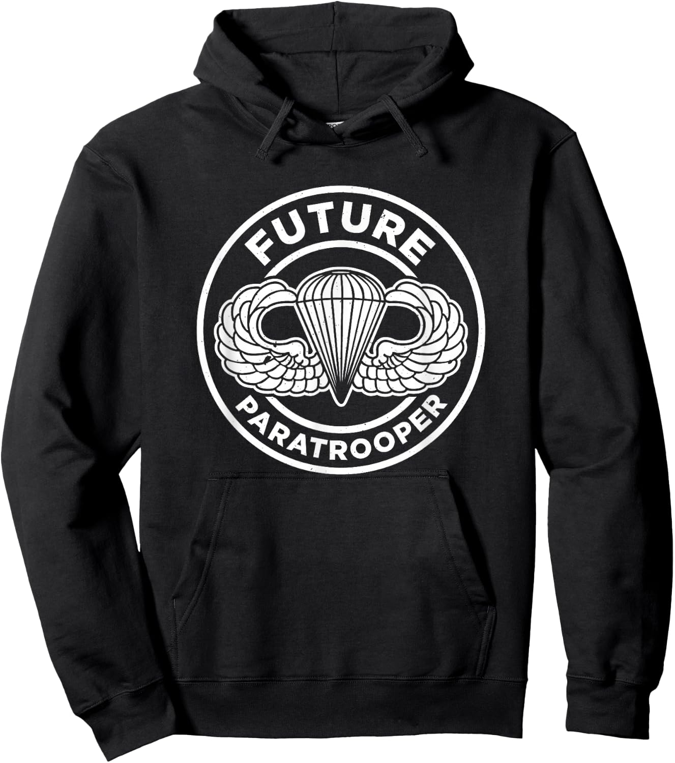 82nd Airborne Shirts | Jump Wings Paratrooper Hoodie - Hoodie | Black