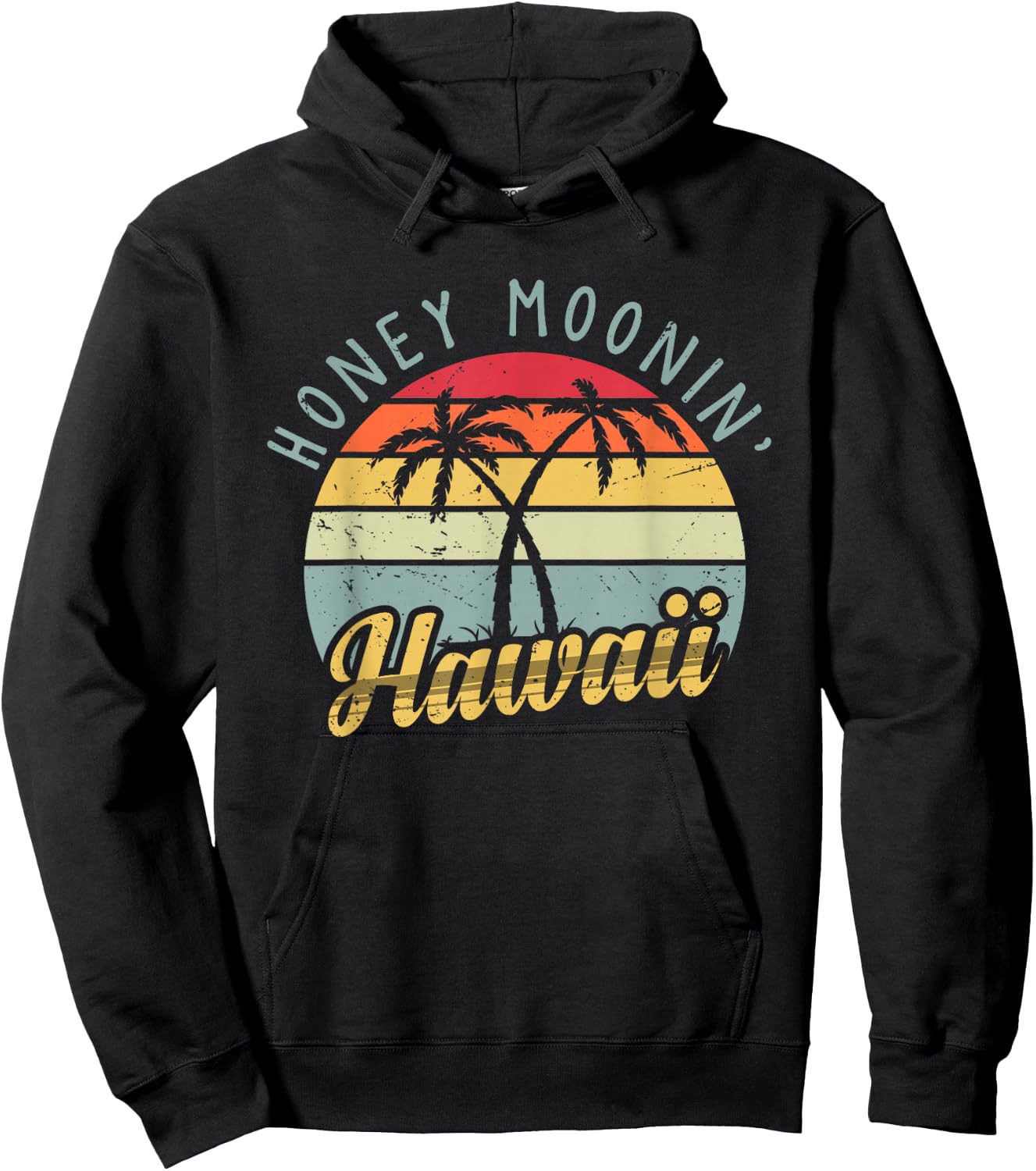 Hawaiian Honeymoon and newlyweds at Hawaii or Just maui'd Hoodie - Hoodie | Black