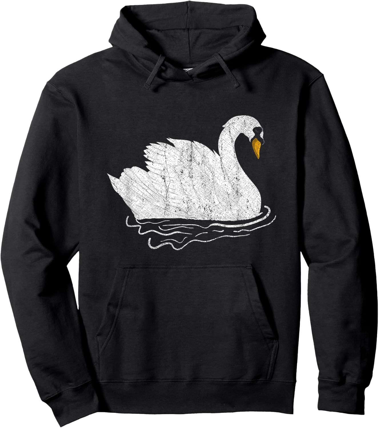 Pretty Wildlife Bird Beautiful Animal Lake Swan Hoodie - Hoodie | Black