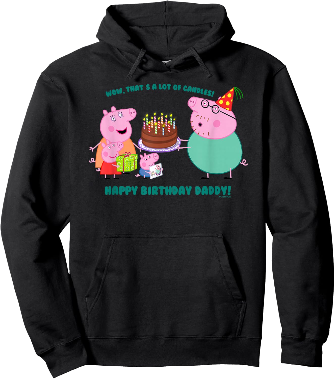 Peppa Pig - Daddy Pig Birthday Hoodie - Hoodie | Black