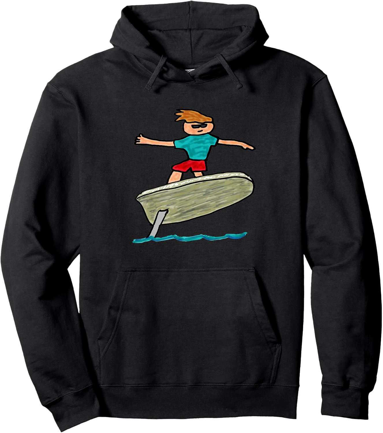 eFoil Surfing Hoodie - Hoodie | Black