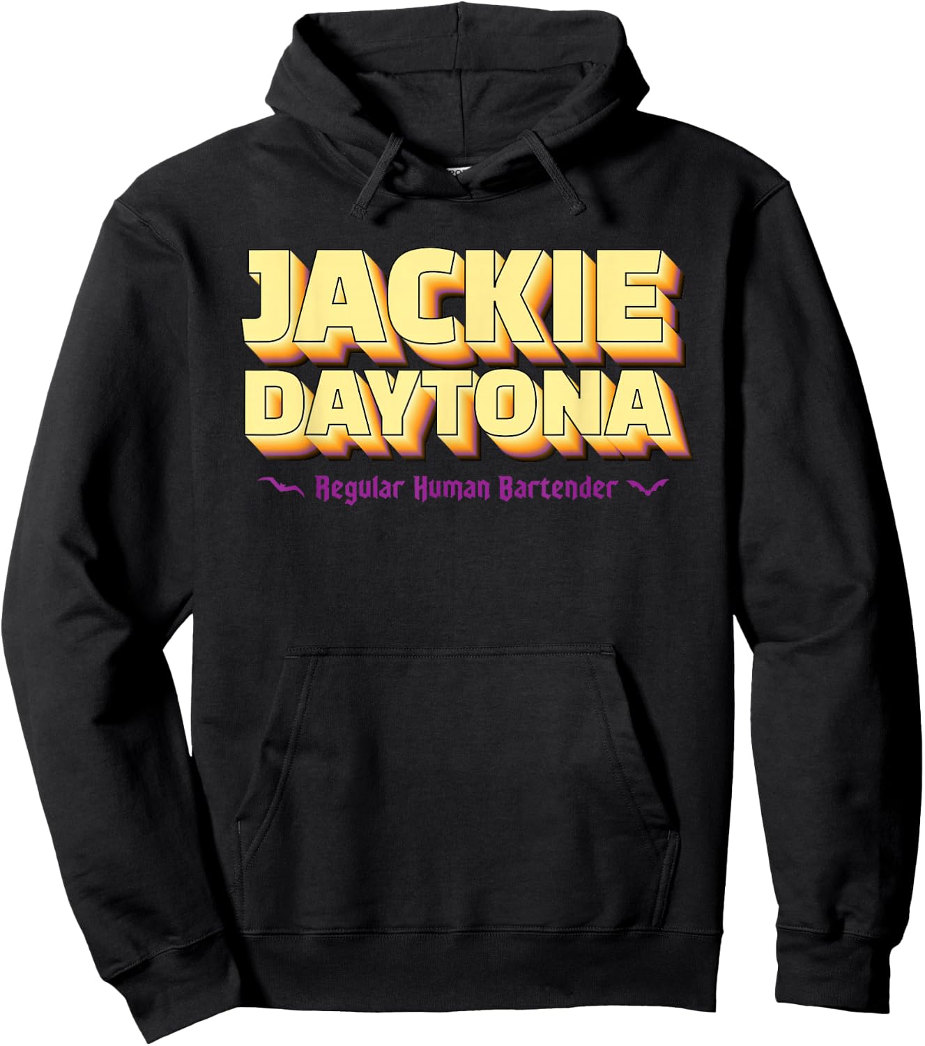Jackie Daytona Regular Human Bartender Retro Design Hoodie - Hoodie | Black