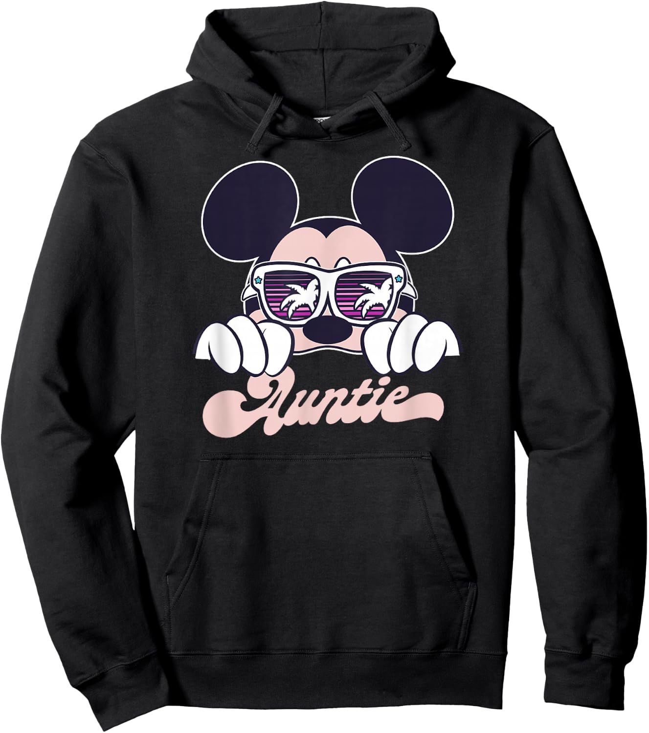 Disney Mickey and Friends Mickey Summer Vibes Auntie Logo Hoodie - Hoodie | Black