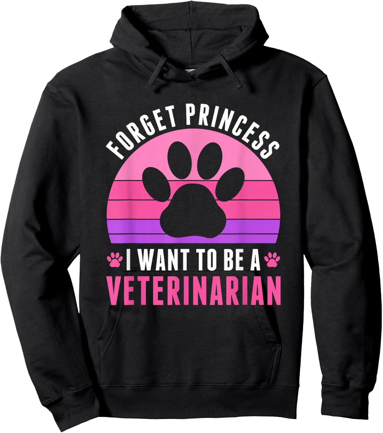 I Want To Be a Veterinarian Future Veterinarian Girls Women Hoodie - Hoodie | Black