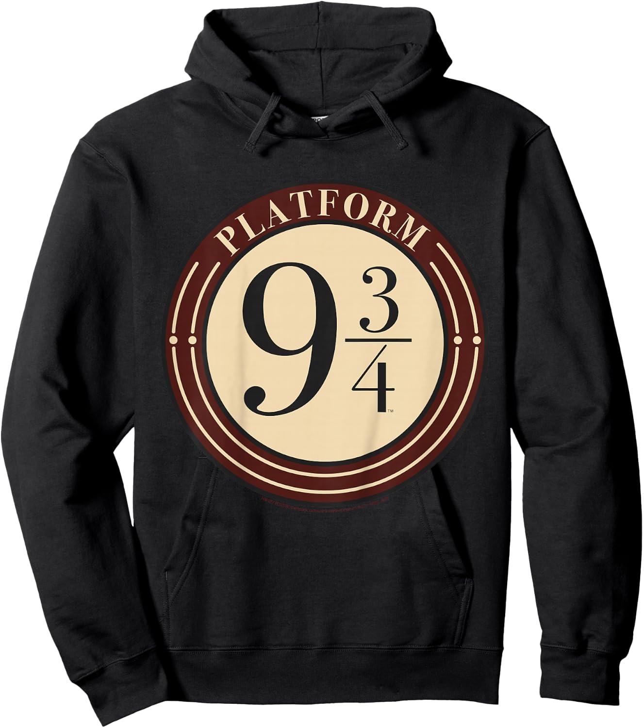Kids Harry Potter Platform 9 &3/4 Simple Logo Hoodie - Hoodie | Black