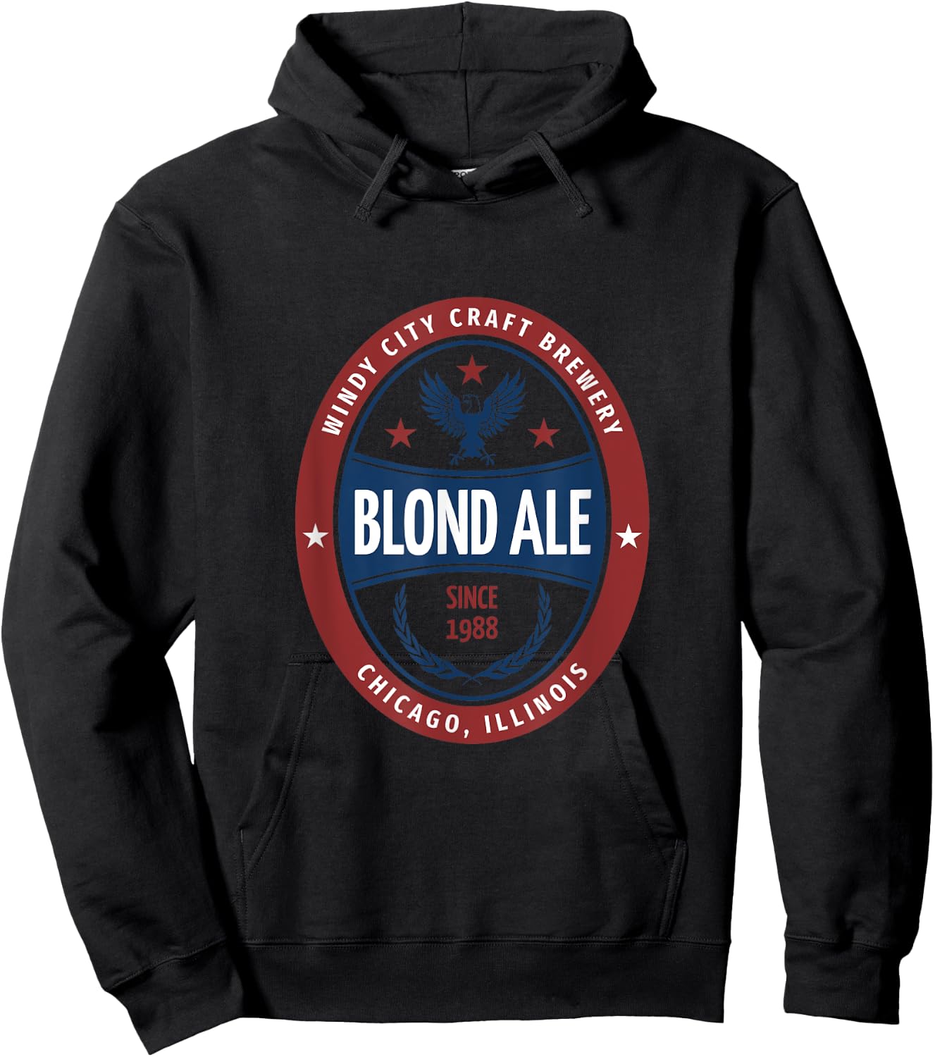 Windy City Craft Brewery Blond Ale Meme Novelty Beer Logo Hoodie - Hoodie | Black