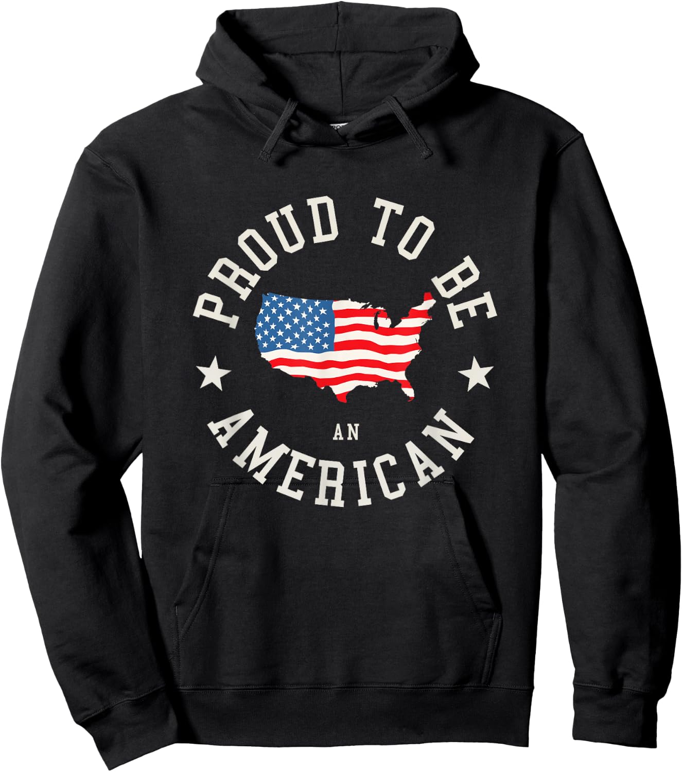 Proud To Be An American Hoodie - Hoodie | Black