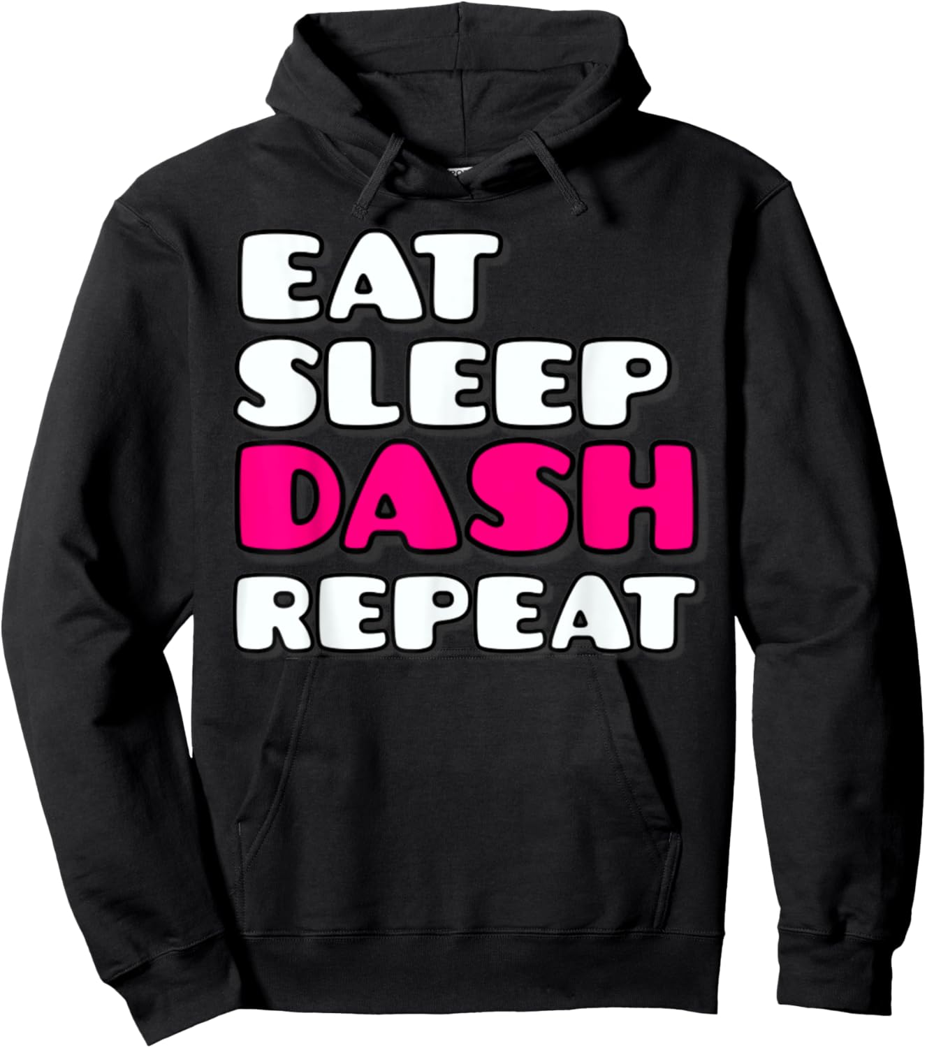 Eat Sleep Dash Repeat Video Game Geometry Video Gamer Hoodie - Hoodie | Black