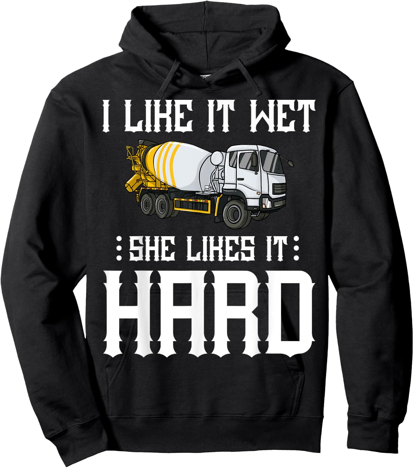 Concrete Finisher Worker Gift Cement Mixer Truck Driver Hoodie - Hoodie | Black