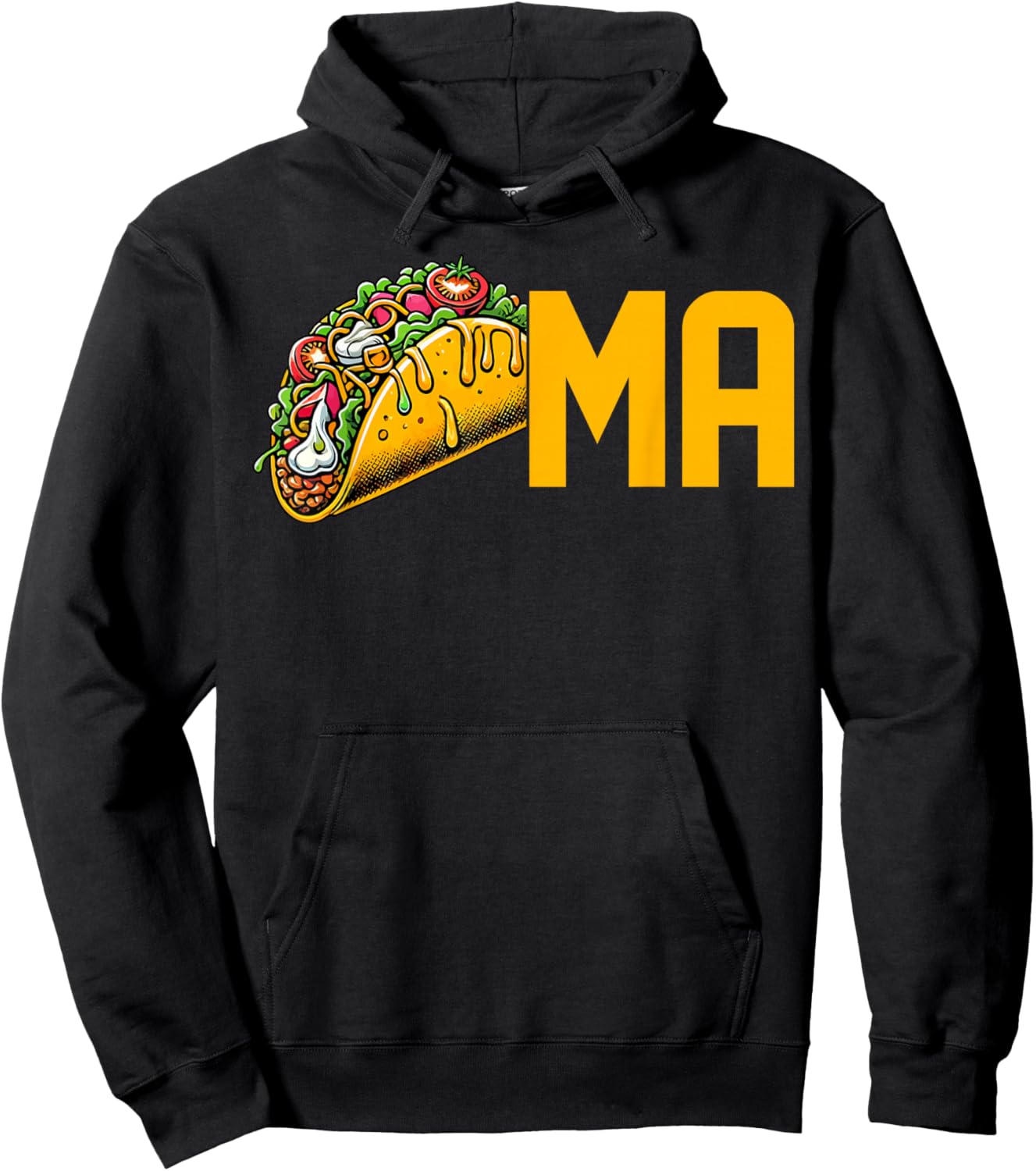 Tacoma Washington Taco Mexican Food Lover Travel Souvenir Hoodie - Hoodie | Black