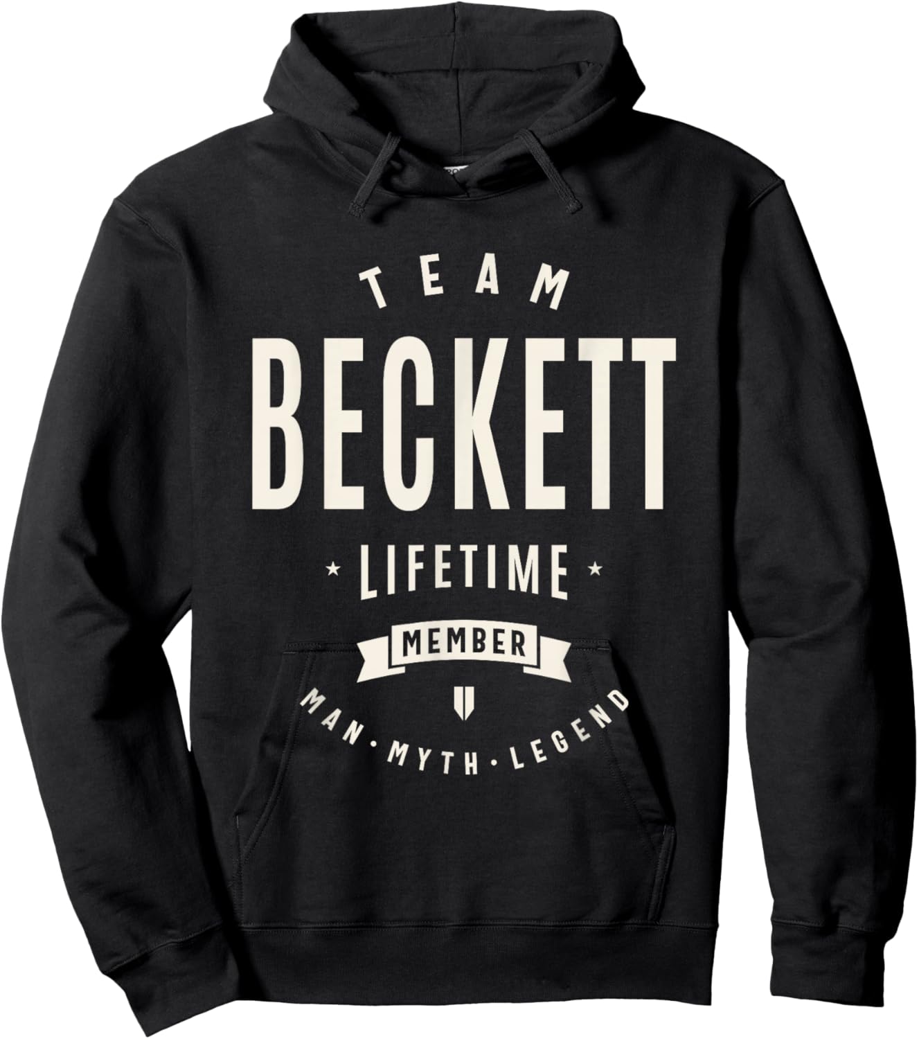 Team Beckett Lifetime Member Funny Name Beckett Hoodie - Hoodie | Black