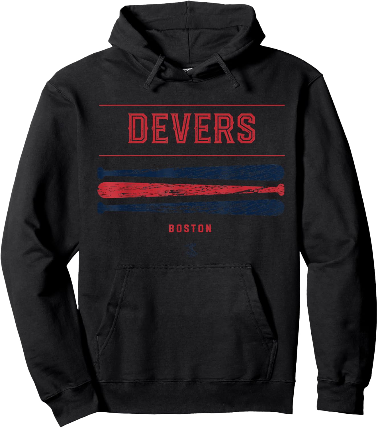 Rafael Devers Vintage Baseball Bat Gameday Hoodie - Hoodie | Black
