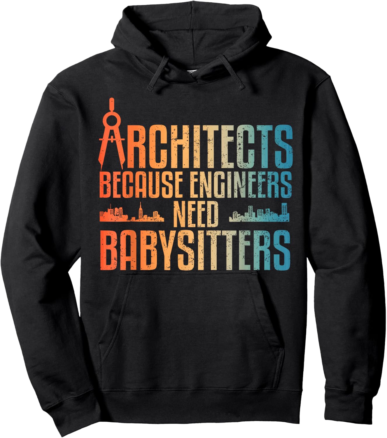 Funny Architect Art Women Architecture Gag Architect Hoodie - Hoodie | Black
