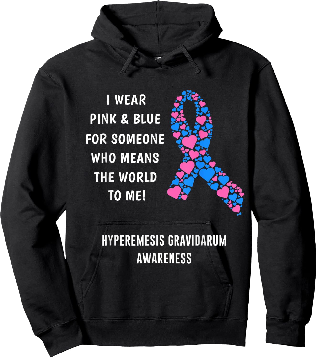 Hyperemesis Gravidarum Awareness Hoodie - Hoodie | Black