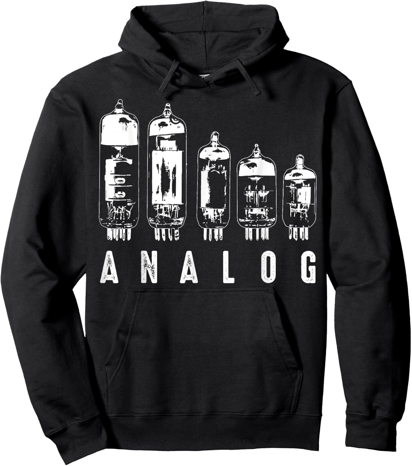 Cool Analogue Vacuum Tubes Gift Funny Electron Valve Lover Hoodie - Hoodie | Black