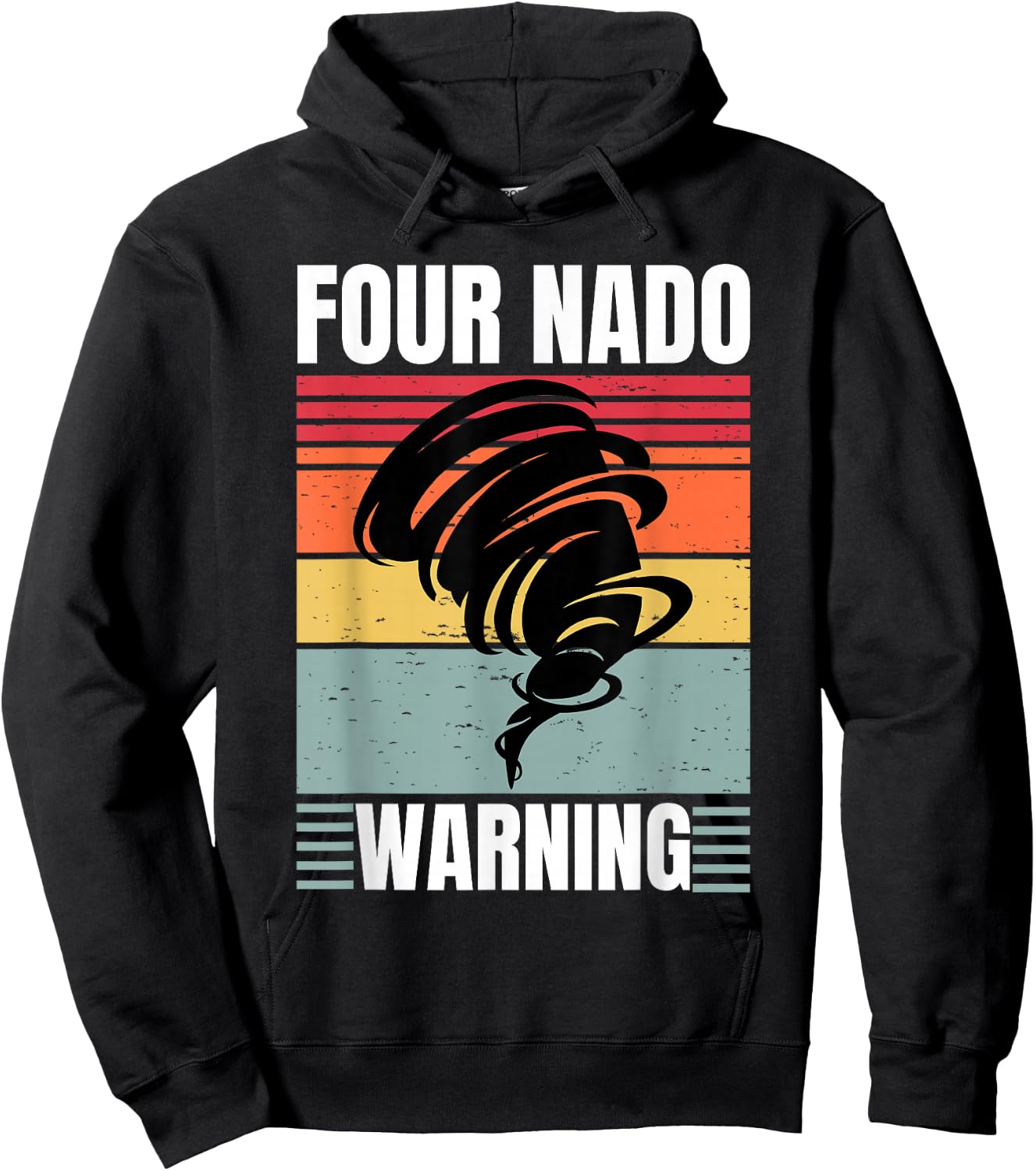 Four Nado Fournado 4th Birthday 4 Years Old Kids Boys girls Hoodie - Hoodie | Black