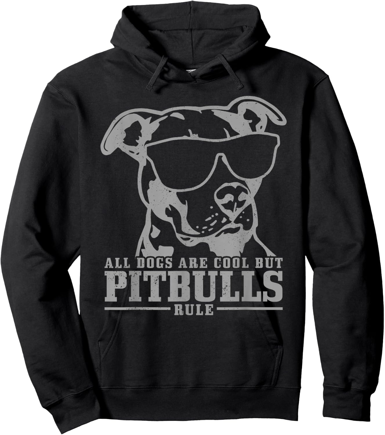 Pitbull All Dogs Are Cool Pitbulls Rule Funny Pitbull Hoodie - Hoodie | Black