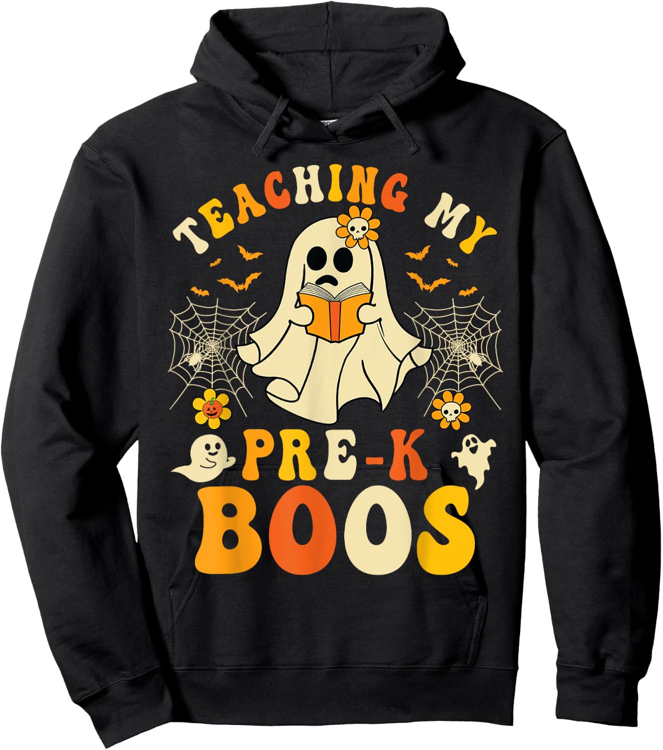 Teaching My Pre-K Boos Crew Teachers Halloween Ghost Hoodie - Hoodie | Black