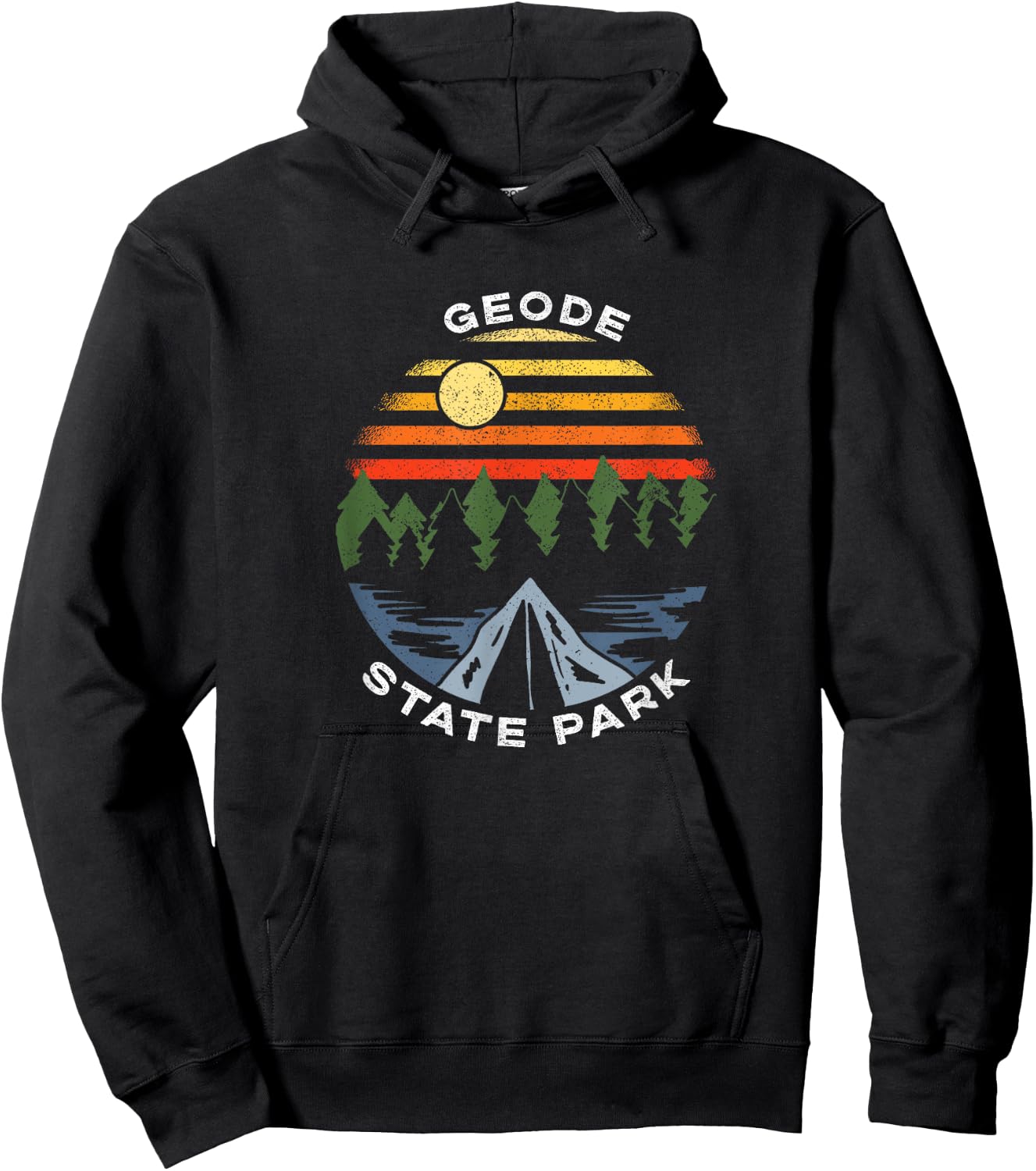 Geode State Park Iowa Forest Camping Vacation Hoodie - Hoodie | Black
