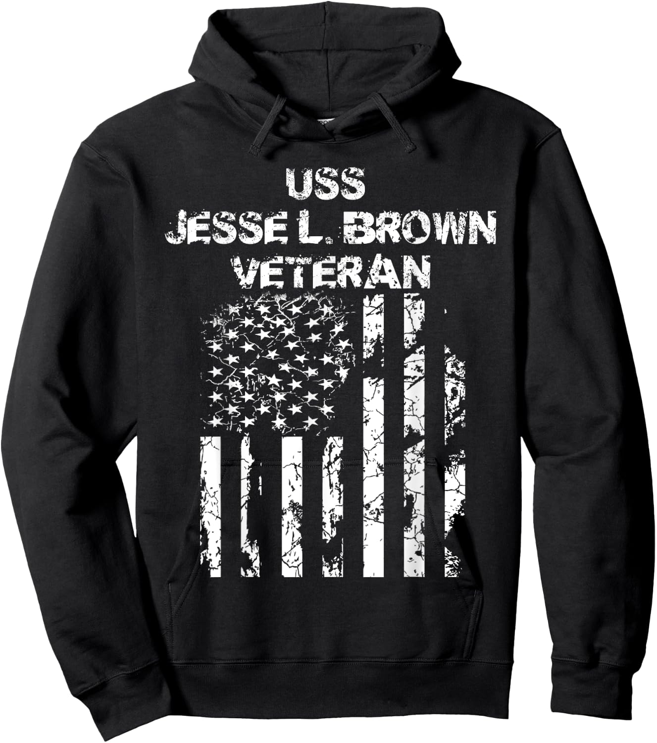 USS Jesse L. Brown Veteran Hoodie - Hoodie | Black