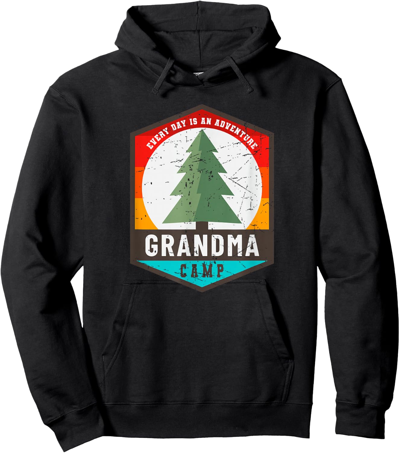 Fun Grandma Camp Every Day Is An Adventure Matching Family Hoodie - Hoodie | Black