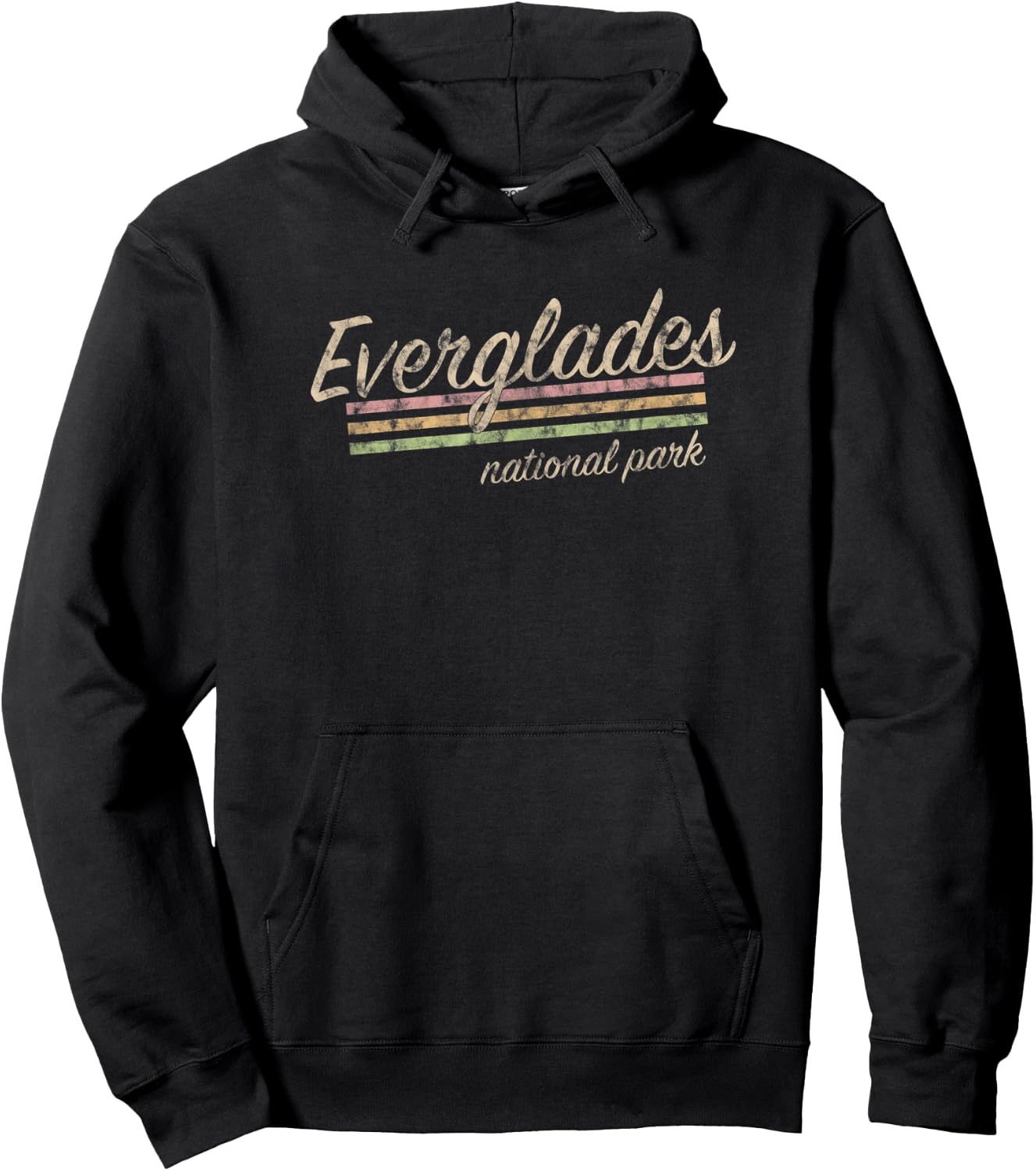 Everglades National Park Retro Vintage Hoodie - Hoodie | Black