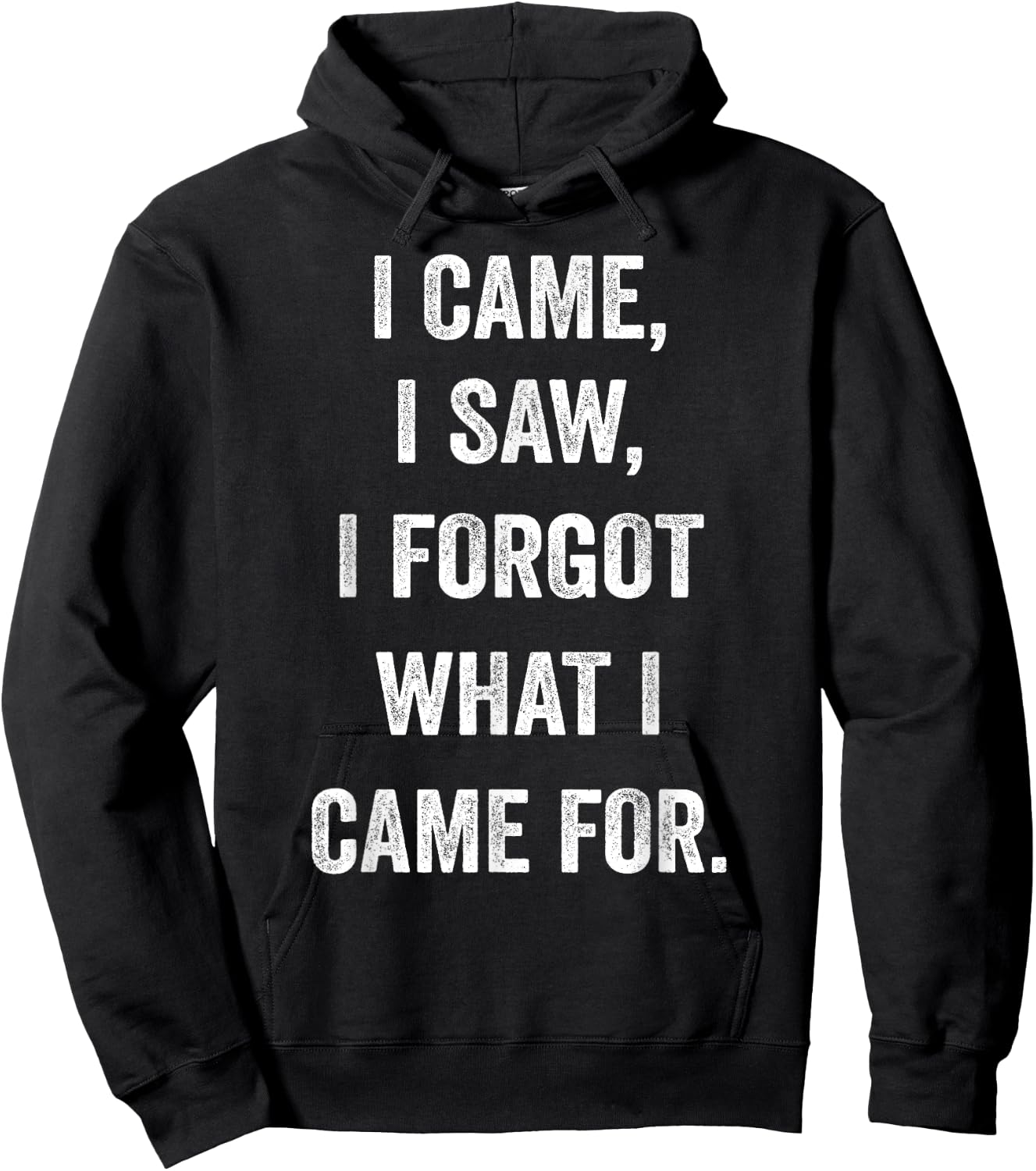 I came, I saw, I forgot what I came for funny novel sarcasm Hoodie - Hoodie | Black